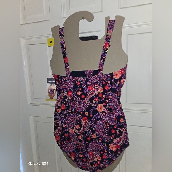 Lands' End Purple Paisley Swimsuit New Withbtags Small - Picture 6 of 6